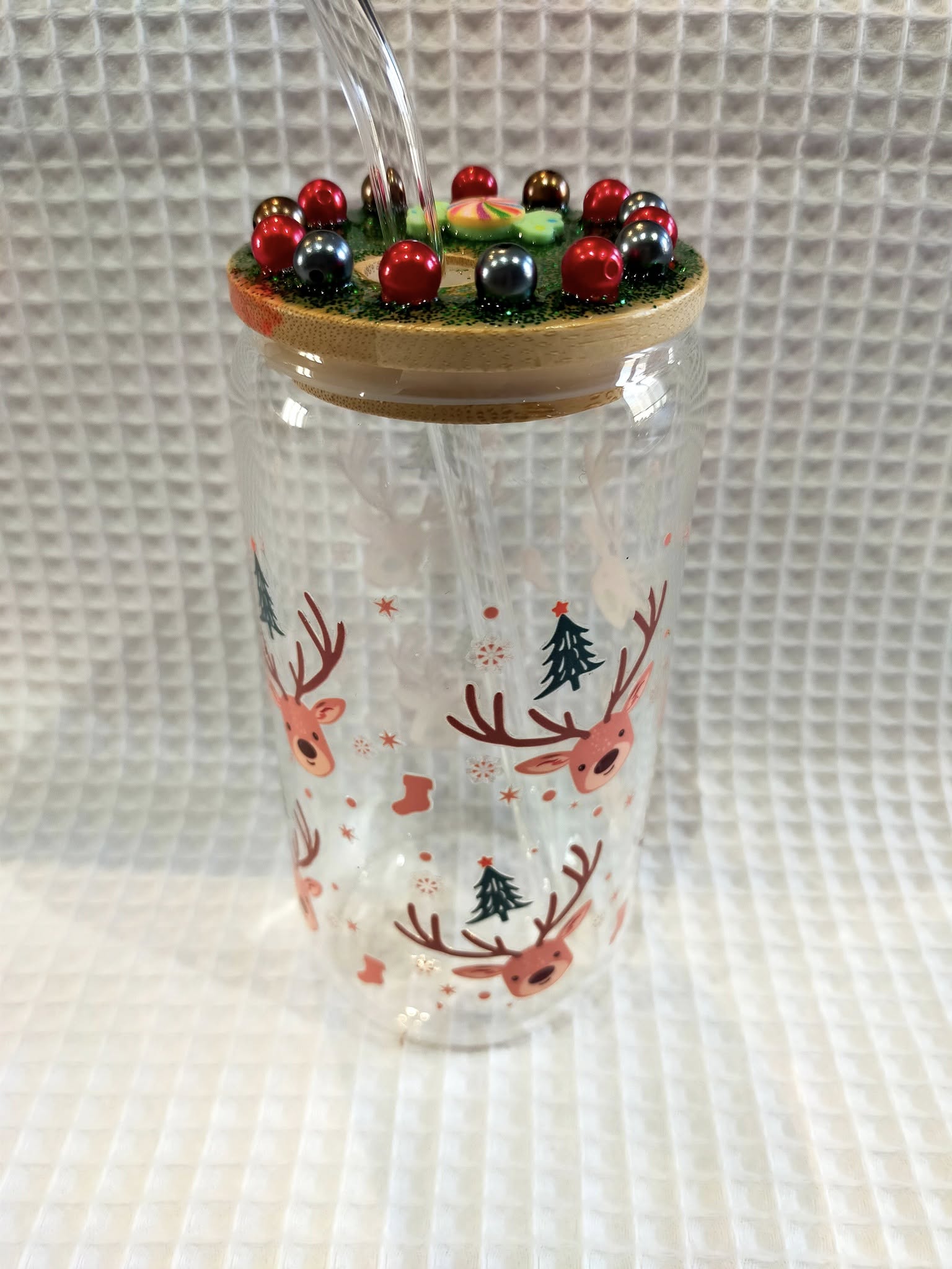 BUBBLES TEA EN VERRE AVEC PAILLE