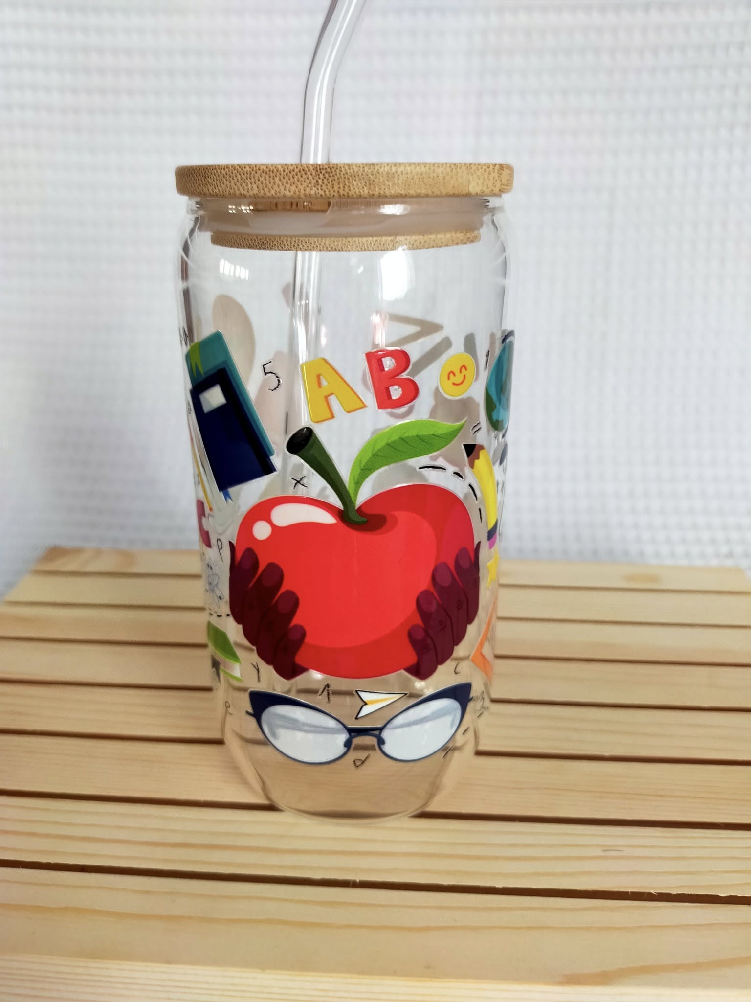 BUBBLES TEA EN VERRE AVEC PAILLE