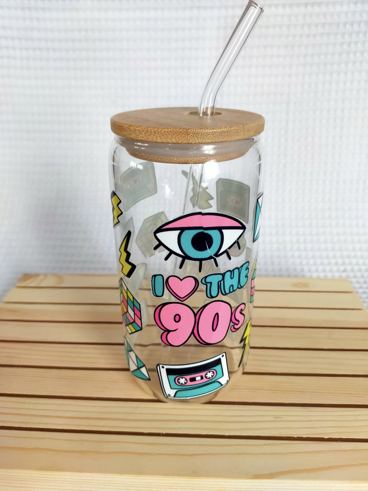 BUBBLES TEA EN VERRE AVEC PAILLE