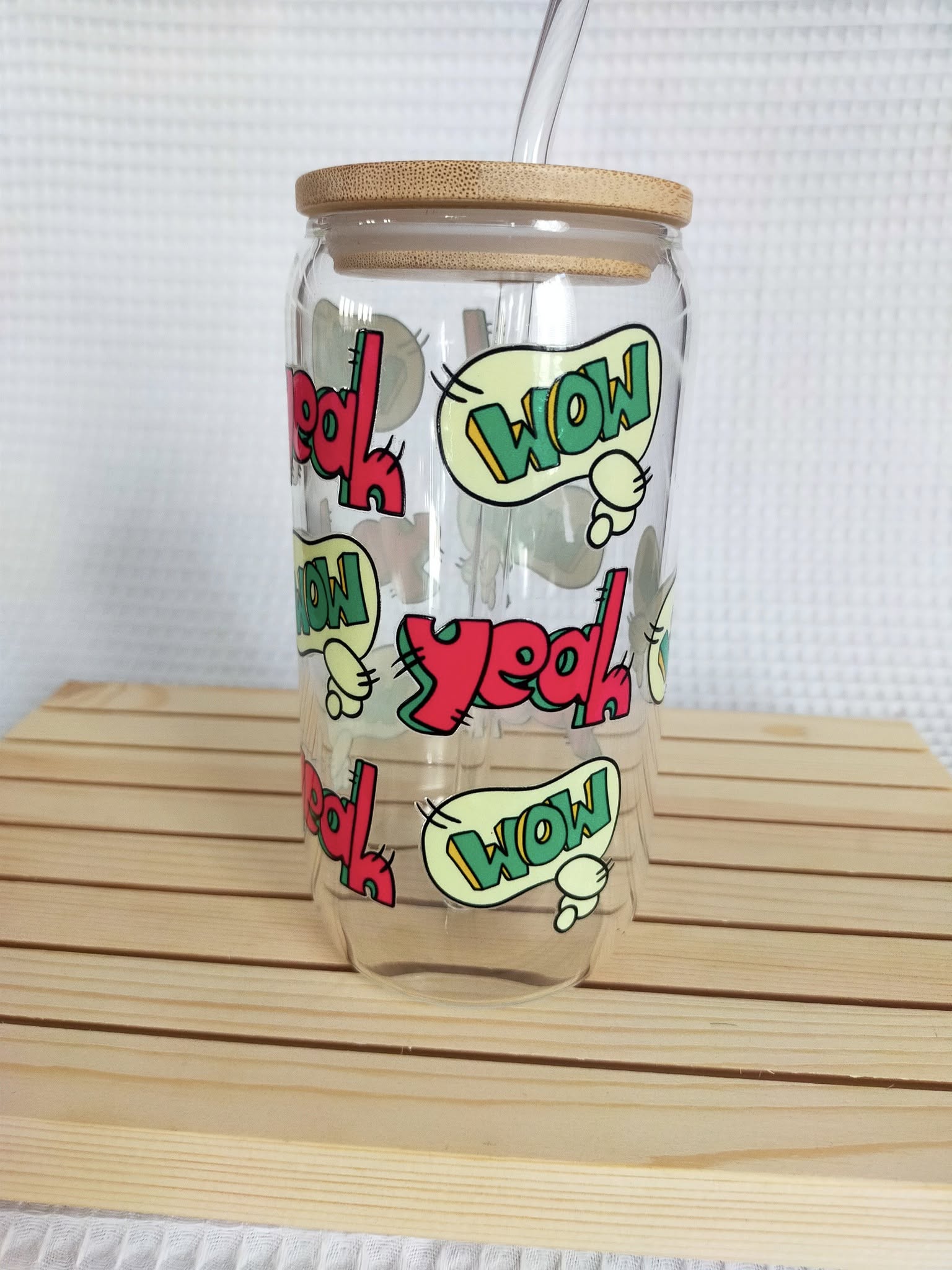 BUBBLES TEA EN VERRE AVEC PAILLE