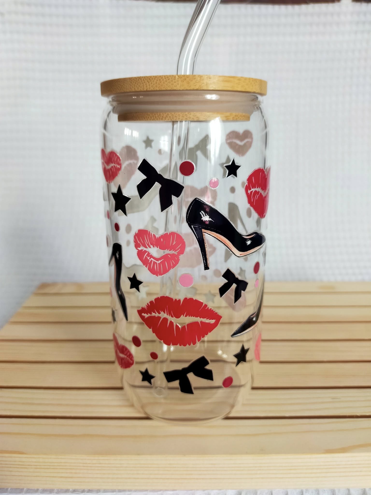 BUBBLES TEA EN VERRE AVEC PAILLE