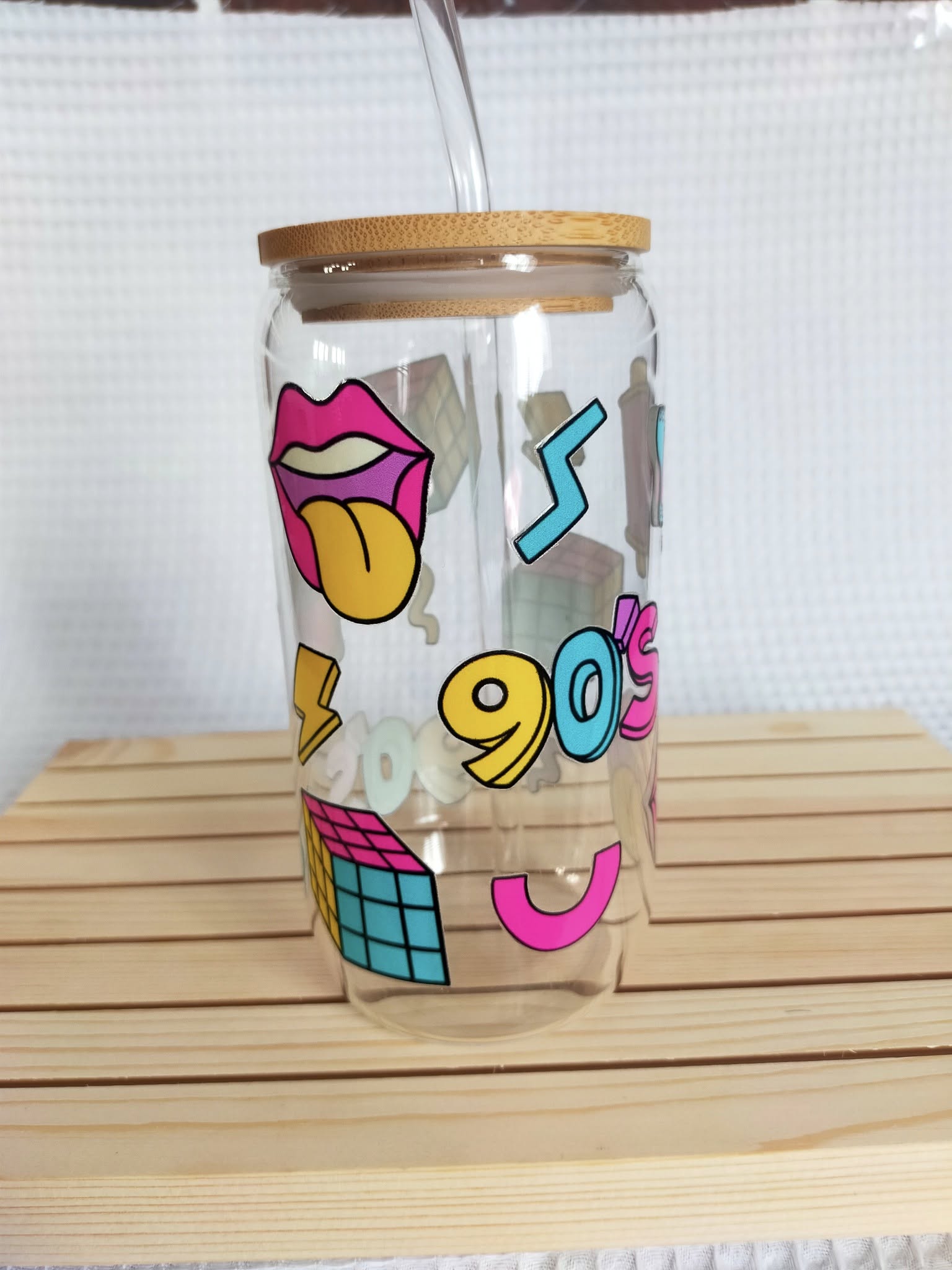 BUBBLES TEA EN VERRE AVEC PAILLE
