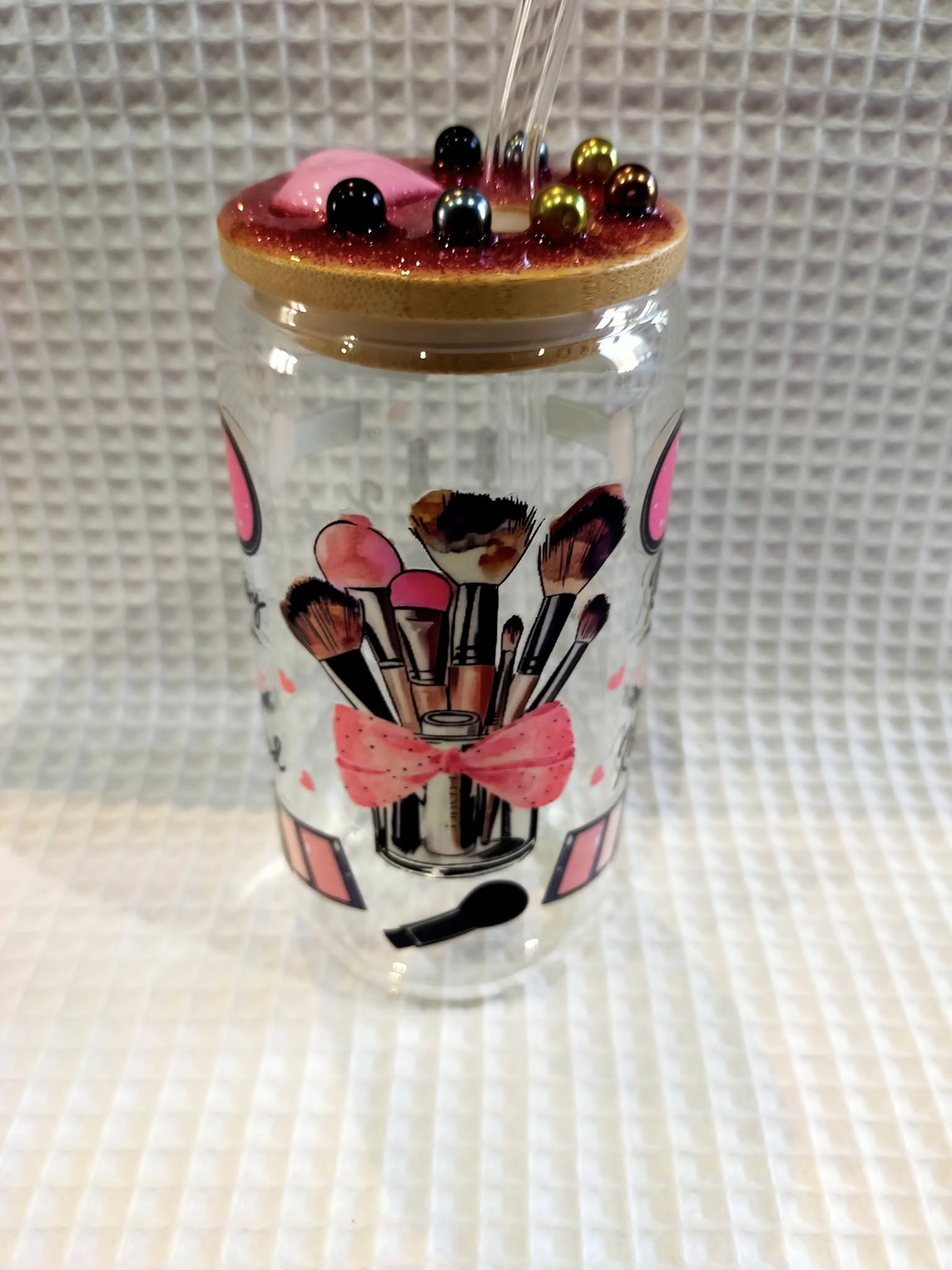 BUBBLES TEA EN VERRE AVEC PAILLE