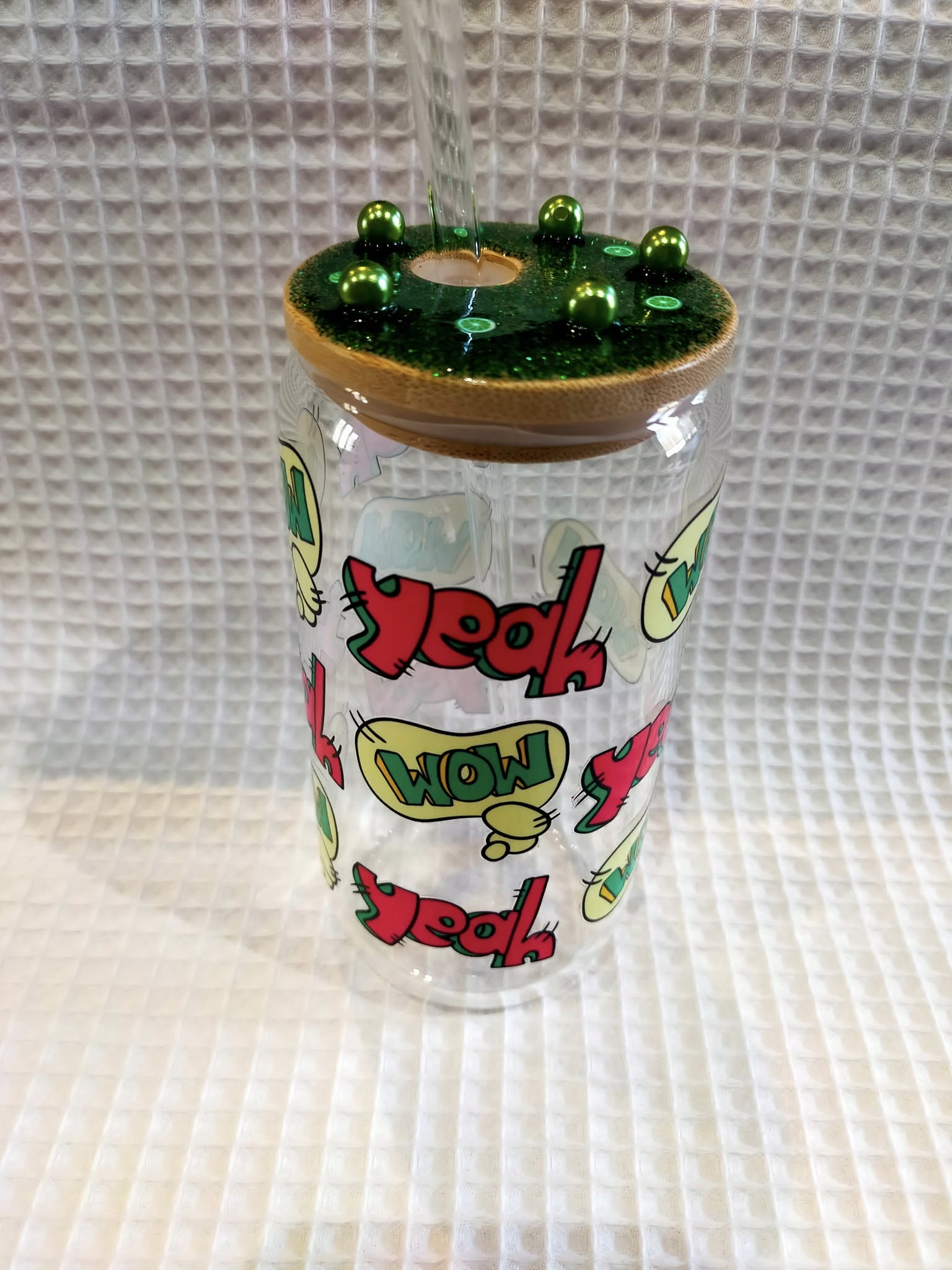 BUBBLES TEA EN VERRE AVEC PAILLE