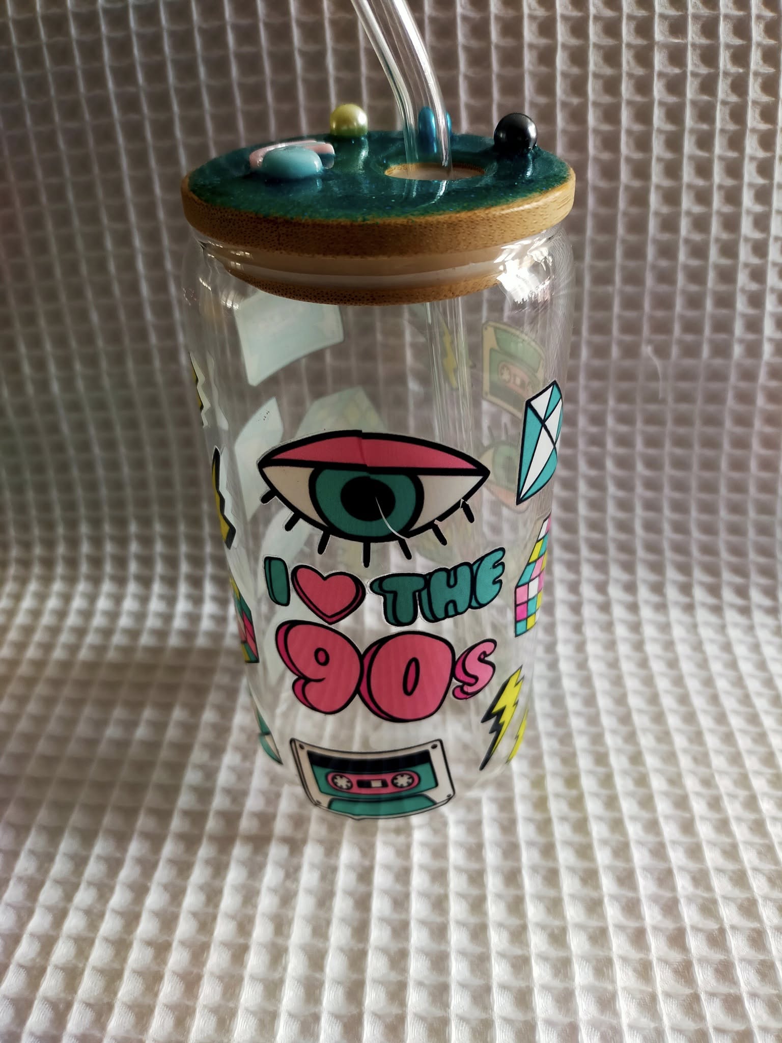 BUBBLES TEA EN VERRE AVEC PAILLE